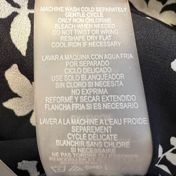 Karl Lagerfeld Black and White Long Sleeve Blouse Size XL - Picture 5 of 13